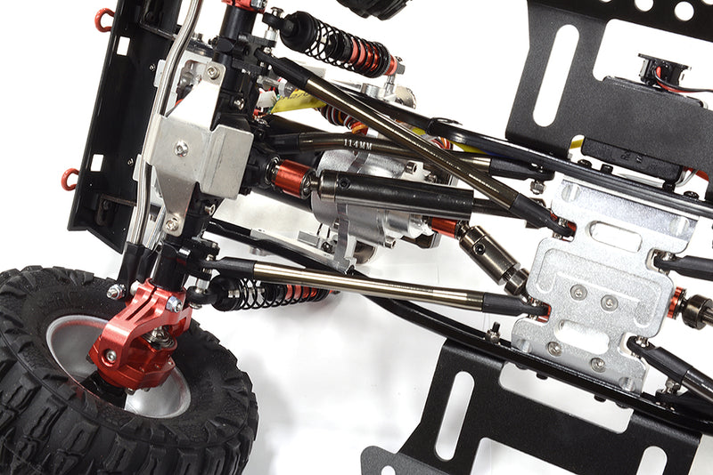 Realistic Silver 1/10 Custom Scale Crawler JW10-S+Cage 2.4GHz Radio Control RTR | Trail Racer 4WD Scale ARTR