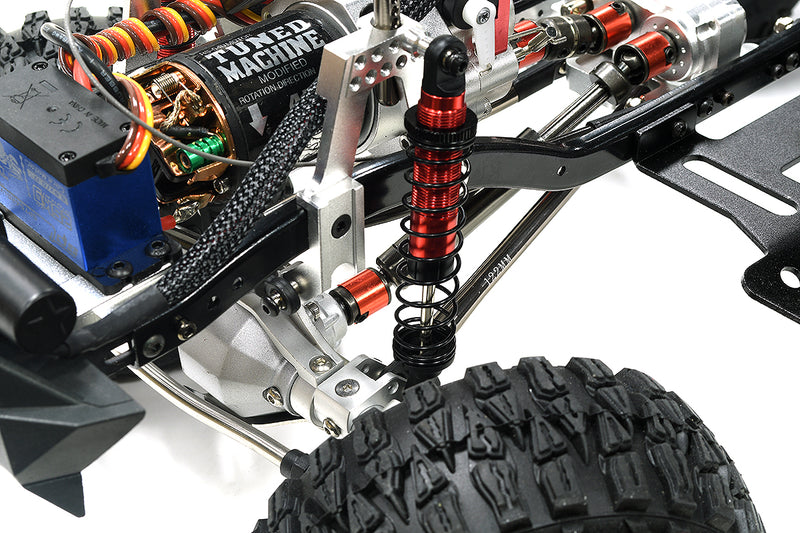 Realistic 1/10 Scale White Off-Road RC Crawler Truck 2.4GHz RTR Model