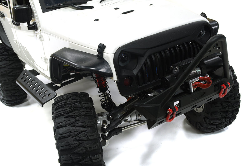 Realistic 1/10 Scale White Off-Road RC Crawler Truck 2.4GHz RTR Model | Trail Racer 4WD Scale ARTR
