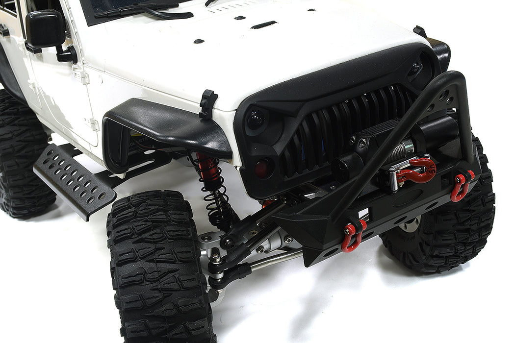 Realistic 1/10 Scale White Off-Road RC Crawler Truck 2.4GHz RTR Model