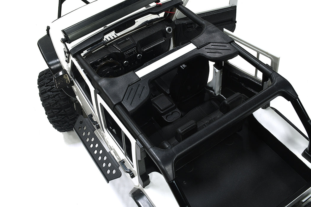 Realistic 1/10 Scale White Off-Road RC Crawler Truck 2.4GHz RTR Model