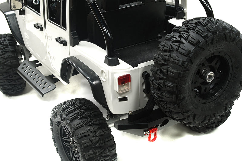 Realistic 1/10 Scale White Off-Road RC Crawler Truck 2.4GHz RTR Model | Trail Racer 4WD Scale ARTR
