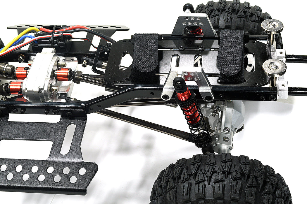 Realistic 1/10 Scale White Off-Road RC Crawler Truck 2.4GHz RTR Model