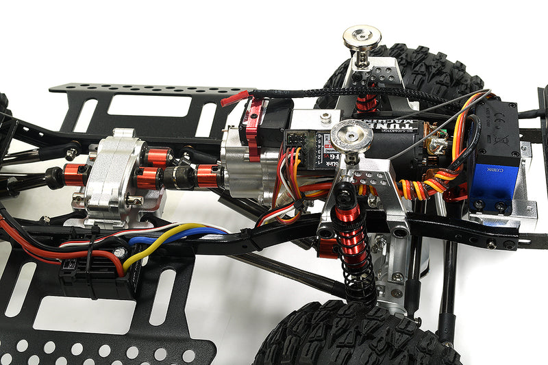 Realistic 1/10 Scale White Off-Road RC Crawler Truck 2.4GHz RTR Model | Trail Racer 4WD Scale ARTR