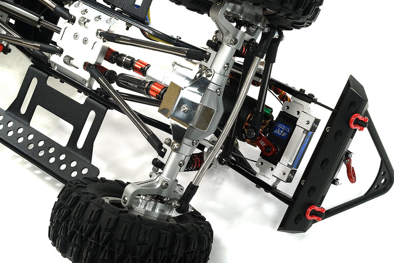 Realistic 1/10 Scale White Off-Road RC Crawler Truck 2.4GHz RTR Model