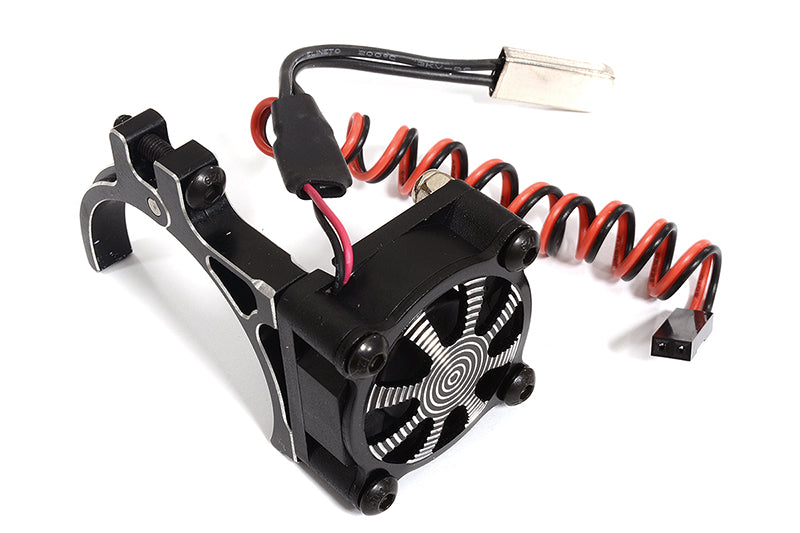 Alloy Motor Mount + Cooling Fan for TRX-4 & SCX10 (Motor: 36mm O.D.)