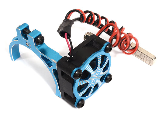 Alloy Motor Mount + Cooling Fan for TRX-4 & SCX10 (Motor: 36mm O.D.)