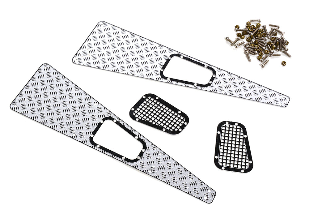 Realistic Alloy Diamond Plate Overlay Panels for Traxxas TRX-4 Crawler