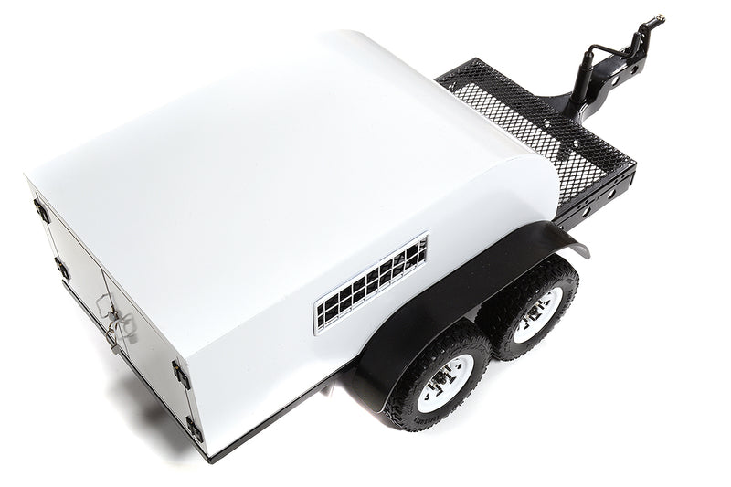 Realistic 1/10 Size Enclosed Trailer 505x245x160mm for Scale Crawler Truck