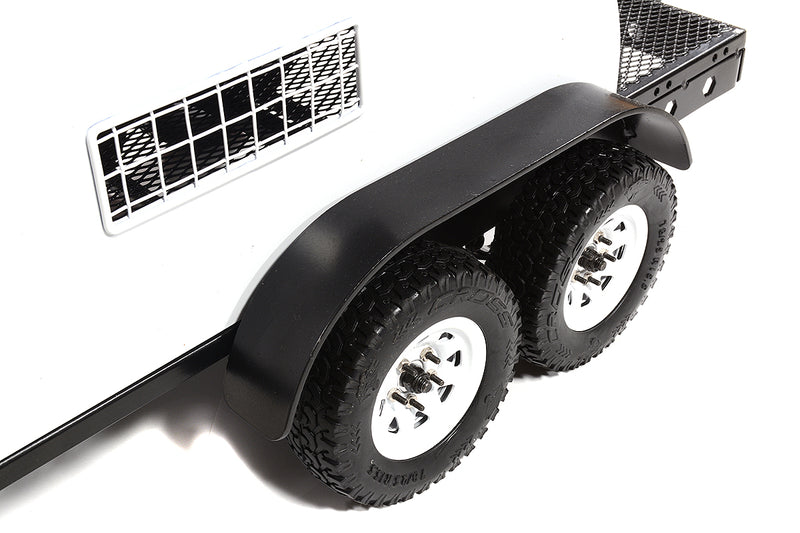 Realistic 1/10 Size Enclosed Trailer 505x245x160mm for Scale Crawler Truck