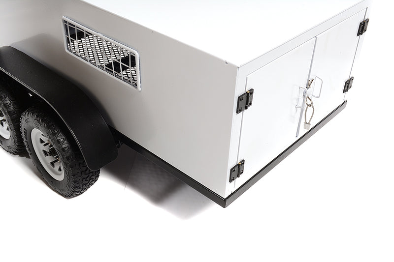 Realistic 1/10 Size Enclosed Trailer 505x245x160mm for Scale Crawler Truck