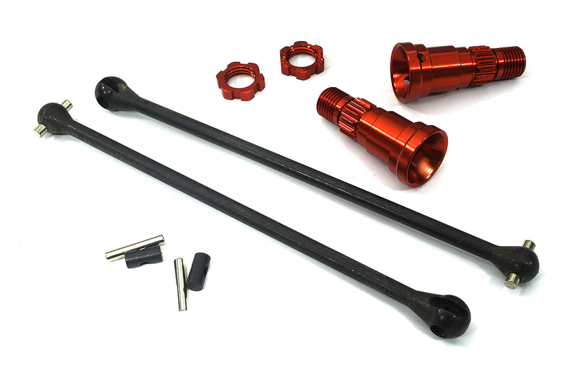 Universal Drive Shafts w/ Stub Axles (2) for Traxxas 8S X-Maxx 4X4