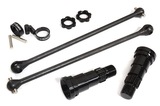 Universal Drive Shafts w/ +6mm Ext. Stub Axles (2) for Traxxas 8S X-Maxx 4X4