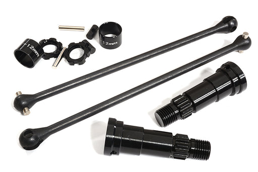 Universal Drive Shafts w/ +12mm Ext. Stub Axles (2) for Traxxas 8S X-Maxx 4X4