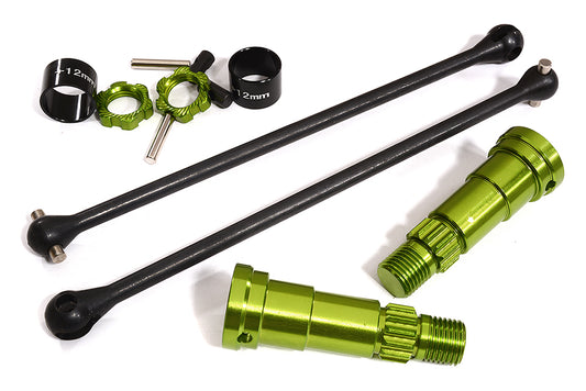 Universal Drive Shafts w/ +12mm Ext. Stub Axles (2) for Traxxas 8S X-Maxx 4X4