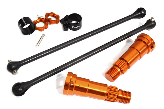 Universal Drive Shafts w/ +12mm Ext. Stub Axles (2) for Traxxas 8S X-Maxx 4X4