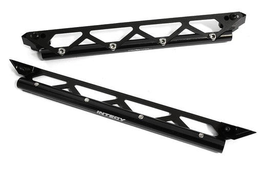 Black Machined Side Protection Nerf Bars for Traxxas 1/10 Scale Maxx 4S RC Truck