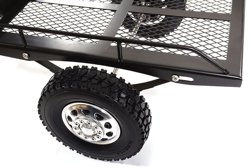 Realistic Leaf Spring 1/10 Size Low Side Trailer 300x205x113mm for Scale Crawler