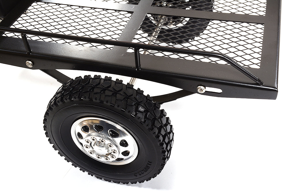 Realistic Leaf Spring 1/10 Size Low Side Trailer 300x205x113mm for Scale Crawler