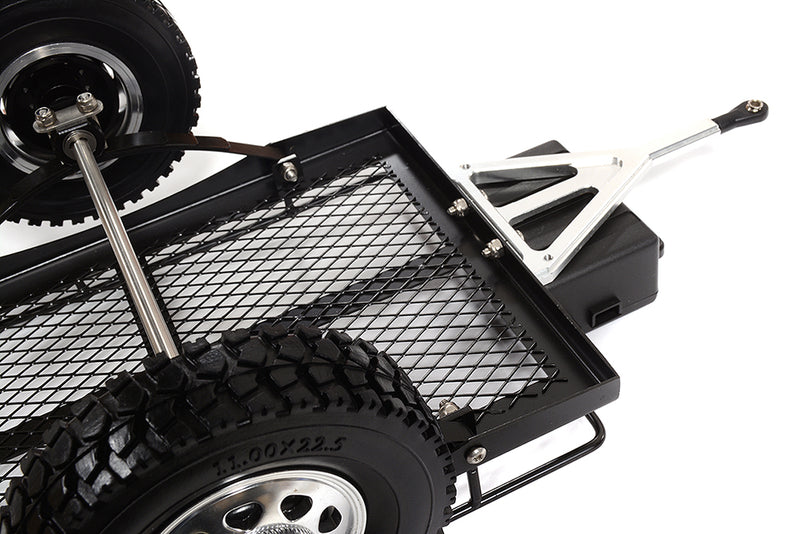 Realistic Leaf Spring 1/10 Size Low Side Trailer 300x205x113mm for Scale Crawler