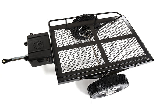 Realistic Leaf Spring 1/10 Size Low Side Trailer 300x205x113mm for Scale Crawler