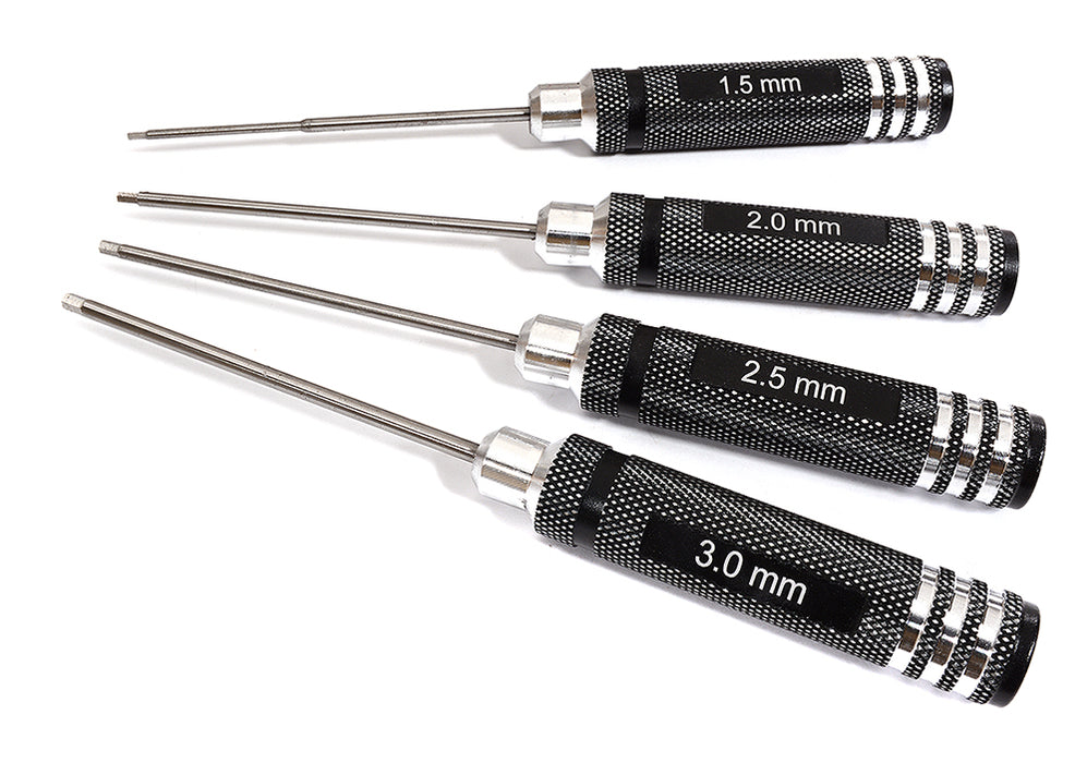 Metric Size Allen Hex Wrench Set 4pcs (1.5, 2, 2.5 & 3mm)