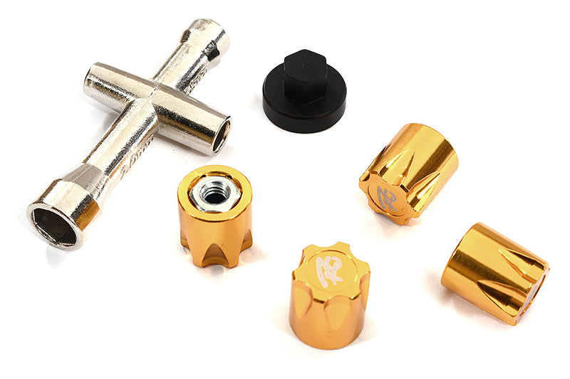 Realistic Billet Machined M4 Size Wheel Nut for 1/10 Scale