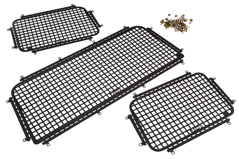 Stainless Window Guards & Protection Plates for Axial 1/10 SCX10 III