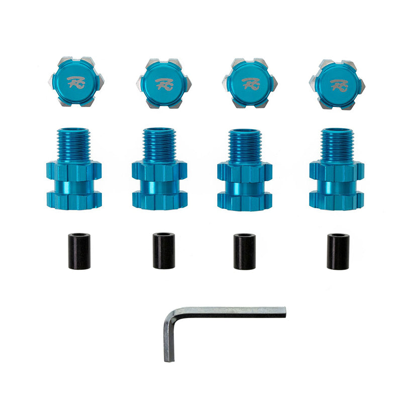 Alloy 17mm Hex Wheel Hubs Conversion +10mm Width for Traxxas 1/10 Maxx 4S | Maxx 4S Monster Truck | Maxx V2 with WideMaxx | Maxx Slash 6S