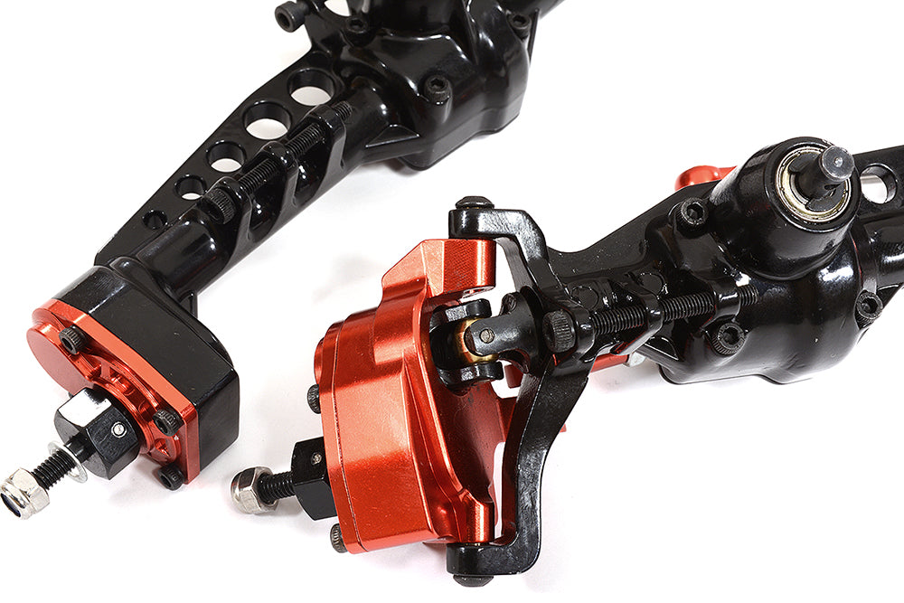 Billet Machined Front & Rear Axle Assembly for Axial 1/10 SCX10 II