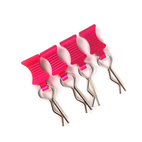 Aluminum Alloy Easy Pulls (4) w/ Body Clips for 1/10 Scale