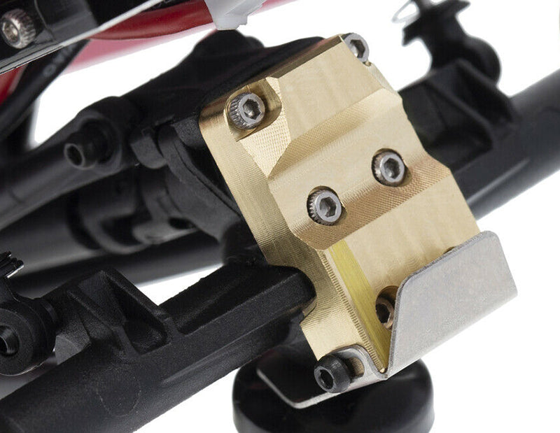 Machined Brass 18g Differential Cover w/ Protection Plate for Axial 1/24 SCX24