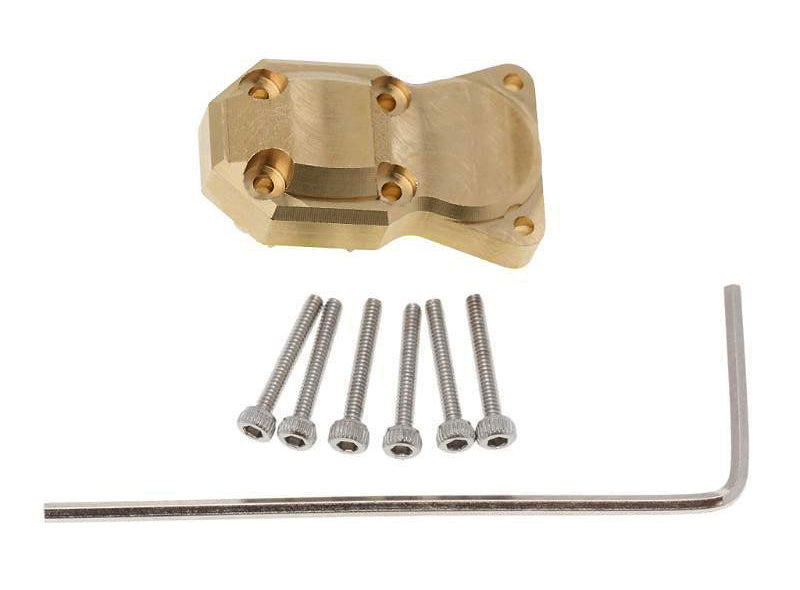 Alloy Machined Brass 11g Each Differential Cover for Axial 1/24 SCX24