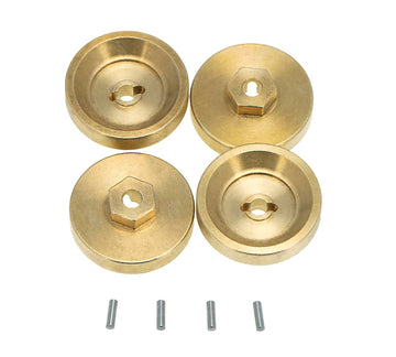 Alloy Machined Brass 7g Each Wheel Spacers 4mm Thick for Axial 1/24 SCX24
