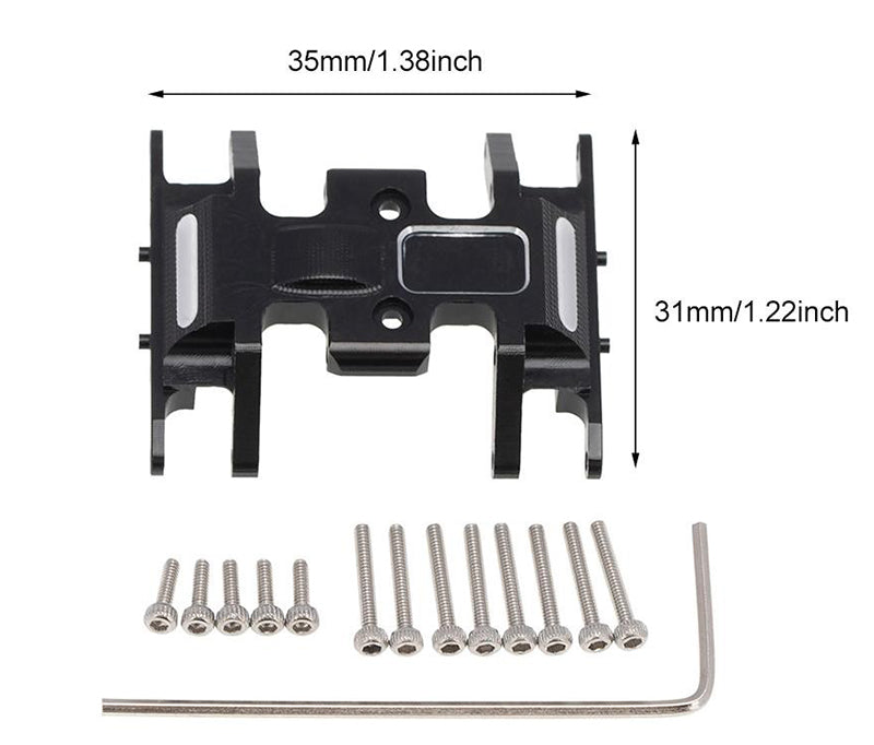 Alloy Machined Center Gearbox Mounting Plate for Axial 1/24 SCX24