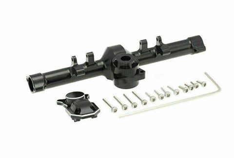 Alloy Machined Rear Axle Housing w/ Diff Cover for Axial 1/24 SCX24