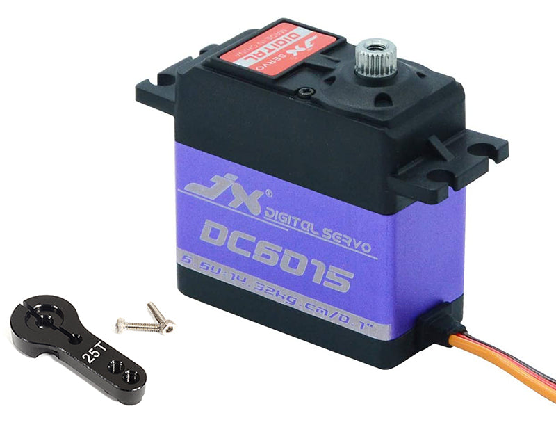 JX DC6015 Digital High-Torque 15kg Metal Gear Servo for RC Models