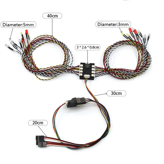 Complete 16 LED (5mm) Lighting System w/ Multi-Mode for 1/10 Scale RC Vehicles