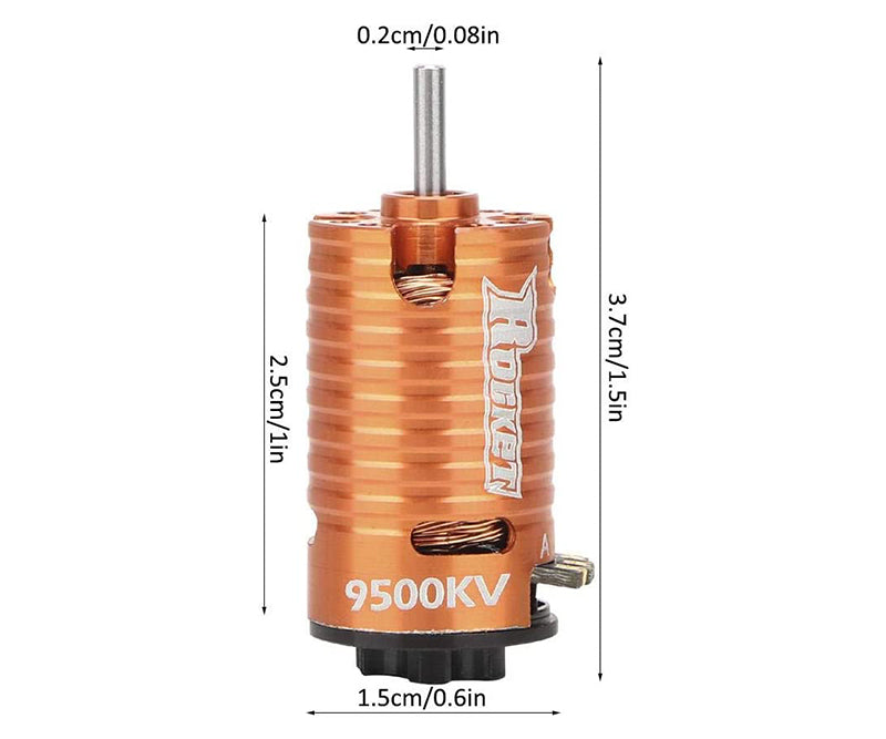 Surpass Hobby SP-014100-14 9500kV Brushless 1410 Motor for Mini-Z | Kyosho Mini-Z Racer & F1 | Mini-Z Overland & Mini-Z MR-03 | Mini-Z MR-02 & Mini-Z AWD