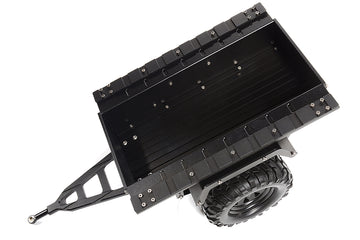 Realistic Leaf Spring 1/10 Size Utility Box Trailer for Scale Crawler Truck