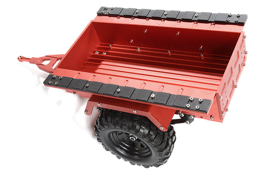 Realistic Leaf Spring 1/10 Size Utility Box Trailer for Scale Crawler Truck