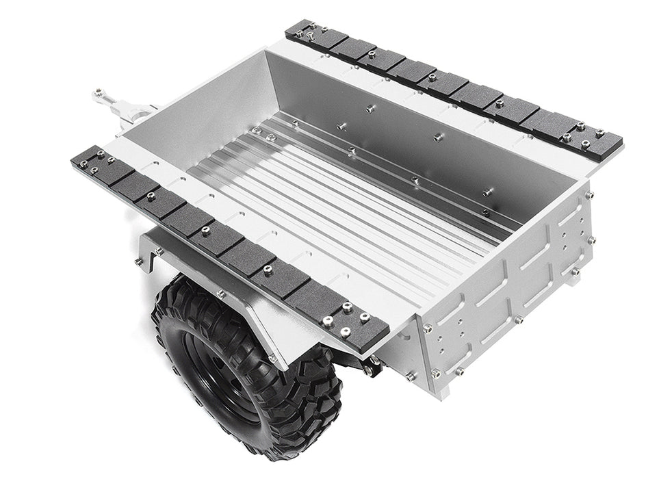 Realistic Leaf Spring 1/10 Size Utility Box Trailer for Scale Crawler Truck