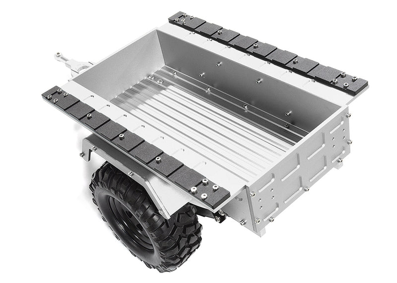 Realistic Leaf Spring 1/10 Size Utility Box Trailer for Scale Crawler Truck