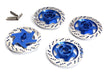 Realistic Alloy Machined Brake 12mm Hex Hub Set for 1/10 Scale On-Road