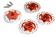 Realistic Alloy Machined Brake 12mm Hex Hub Set for 1/10 Scale On-Road