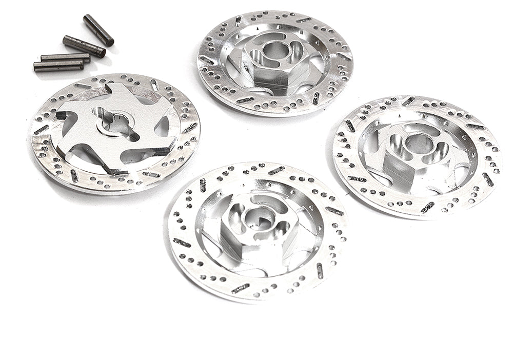 Realistic Alloy Machined Brake 12mm Hex Hub Set for 1/10 Scale On-Road