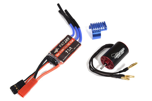 2S Brushless 15A ESC + Leopard 1625 motor 12000kV