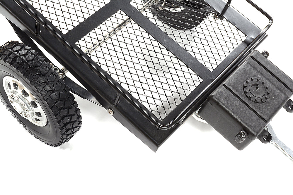 Realistic Leaf Spring 1/10 Size Low Side Trailer 300x205x113mm for Scale Crawler