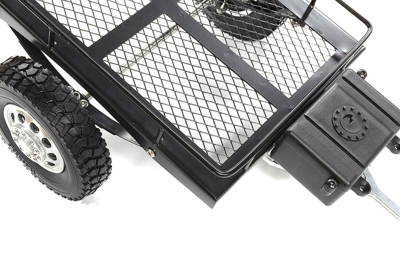 Realistic Leaf Spring 1/10 Size Low Side Trailer 300x205x113mm for Scale Crawler
