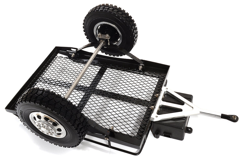 Realistic Leaf Spring 1/10 Size Low Side Trailer 300x205x113mm for Scale Crawler